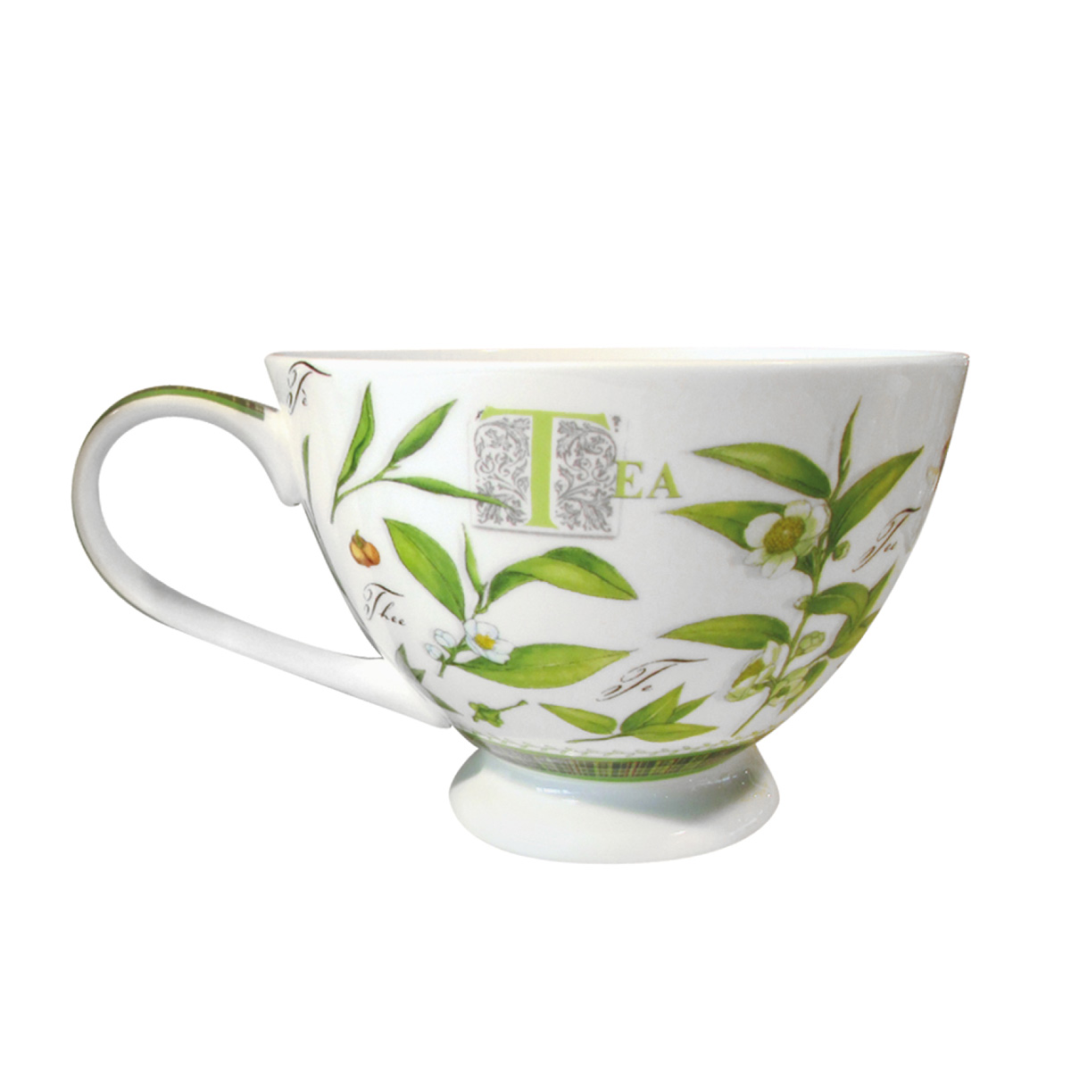 Kaffeebecher Brillantporzellan Iglu - Dekor Teeblatt