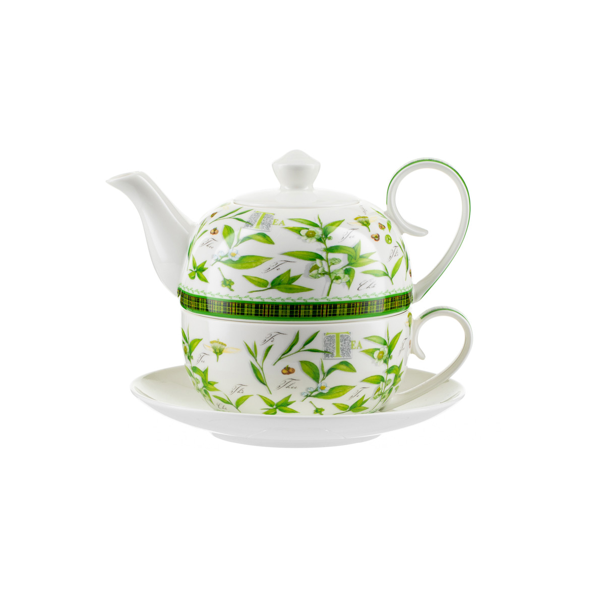 Tea for one Brillantporzellan Iglu - Dekor Kräuter